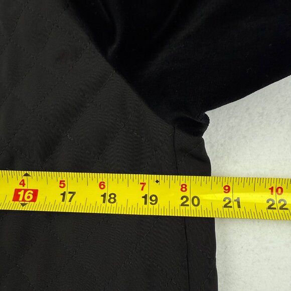 Jane Post Women's Black Trim Quilted Jacket Sz M Sleeve w/Buckles Full Lined NWT - Picture 11 of 15